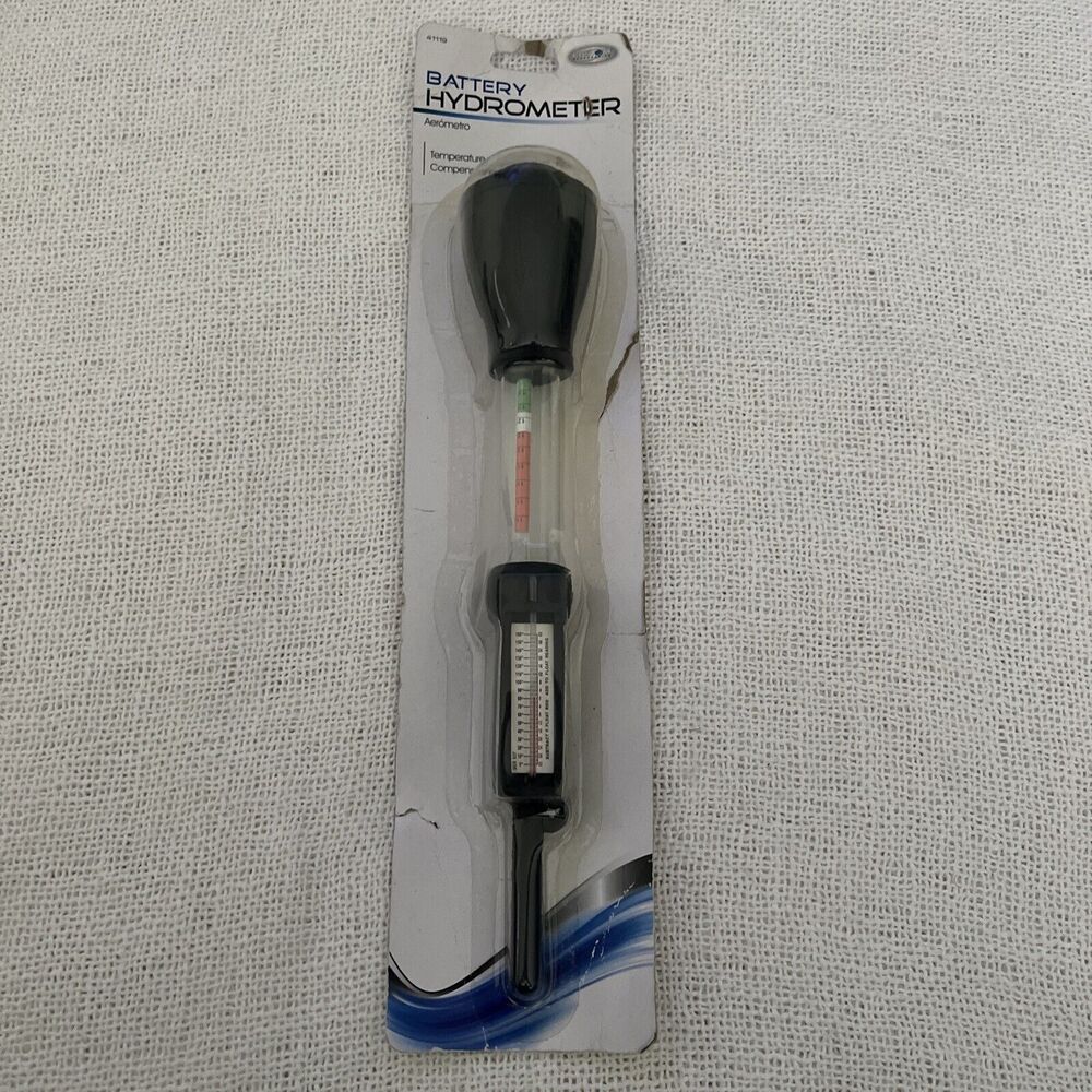 Battery Hydrometer with Thermometer-Glass Tube